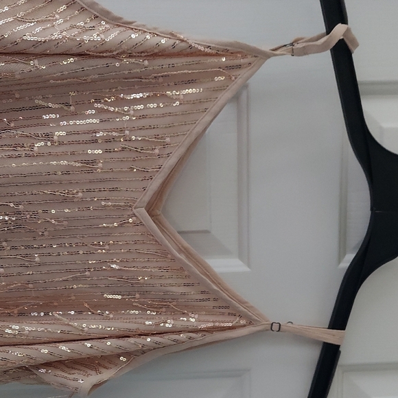 Maurices Gold Sequin Fringe Camisole Top - Picture 3 of 4